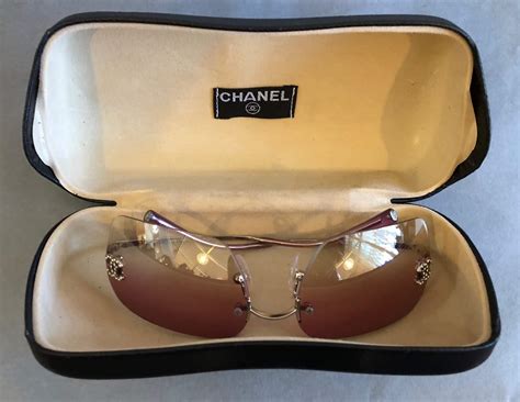 chanel semi rimless sunglasses|Chanel rimless sunglasses vintage.